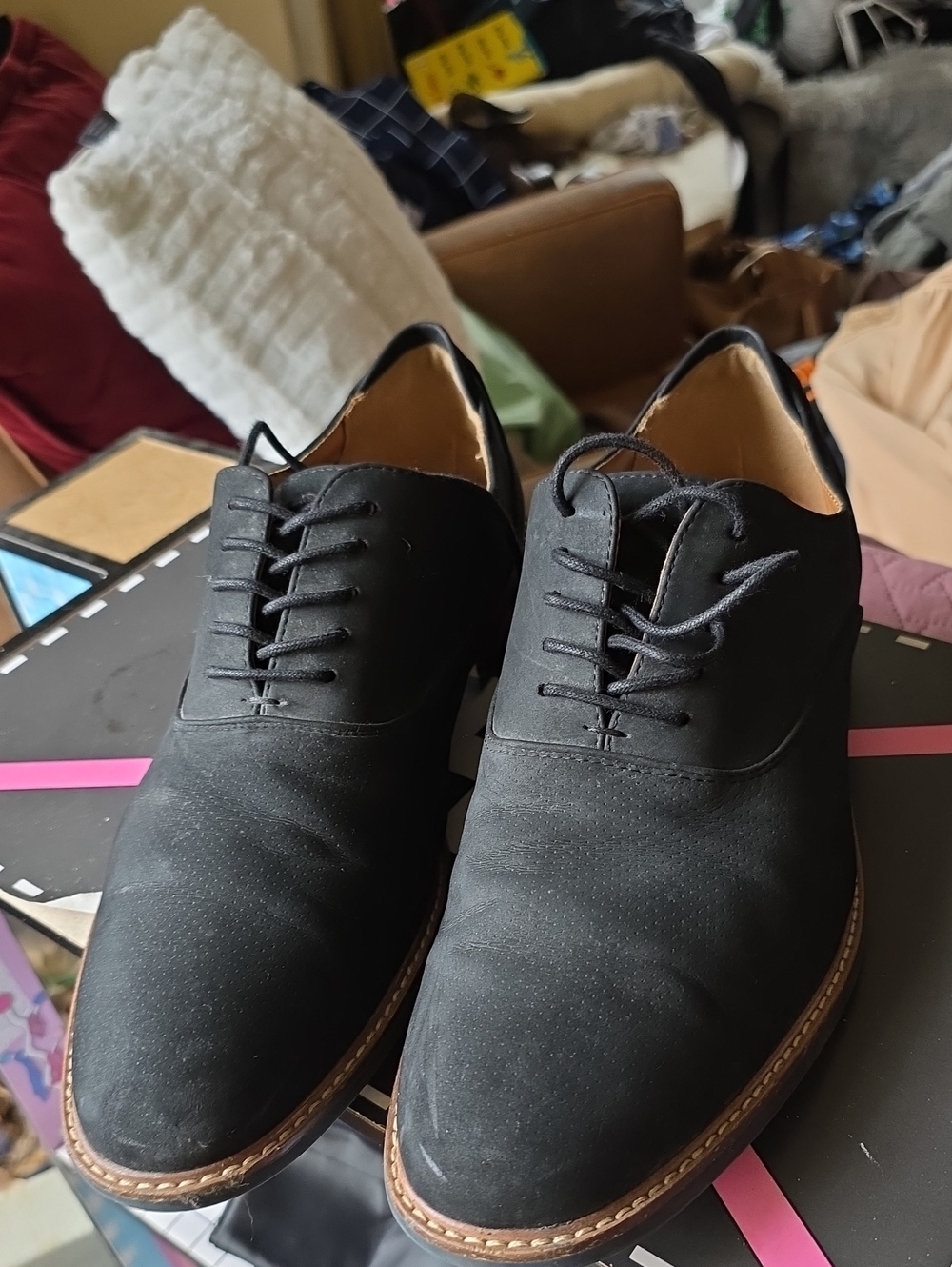 Call It Spring Black Men's Lace-Up Oxford Style Loafers